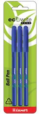 Guľôčkové pero Luxor ECO FOCUS - jednorazové, 1,0 mm, modré, 3 ks