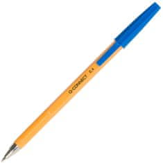 Guľôčkové pero Q-Connect, jednorazové, modré
