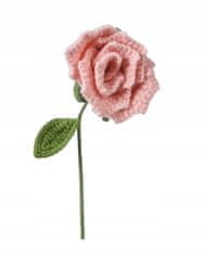 Kaemingk Pletená kvetinová dekorácia krásna ruža 40x6 cm