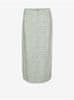 Krémová vzorovaná midi sukňa s prímesou ľanu Vero Moda Mymilo XS