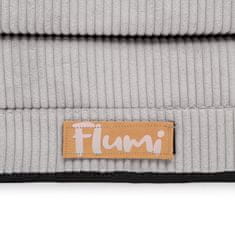 Flumi Flumi detský gauč detská pohovka s funkciou spania do detskej izby - kreslo s funkciou lôžka - manšestr , sivá