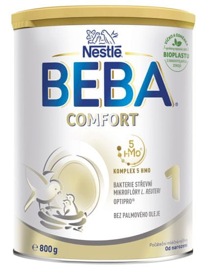 BEBA COMFORT 1, 5 HMO počiatočné dojčenské mlieko, 800 g