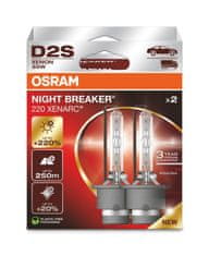 Osram Osram xenonová výbojka D2S 66240XN2-2HB NIGHT BREAKER LASER +220% BOX