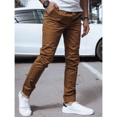 Dstreet Pánske džínsové nohavice JOGGERS hnedé ux4189 s38