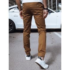 Dstreet Pánske džínsové nohavice JOGGERS hnedé ux4189 s38