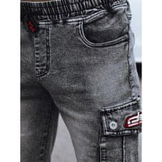 Dstreet Pánske bojové džínsové šortky MORA čierne sx2415 XXL