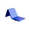 Skladacia gymnastická podložka na cvičenie 180x60x5 cm modrá