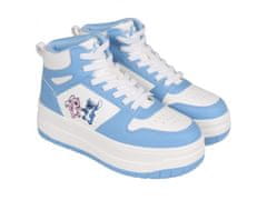 Disney Stitch a Andzia Disney Dámske vysoké tenisky, modro-biele športové topánky 36 EU / 3 UK