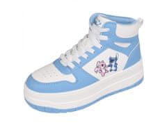 Disney Stitch a Andzia Disney Dámske vysoké tenisky, modro-biele športové topánky 36 EU / 3 UK
