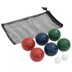 Vidaxl 8-dielna súprava s loptami Bocce s prenosnou taškou borovica