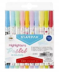 STARPAK Kancelárske pastelové zvýrazňovače školský mix farieb 10 ks.
