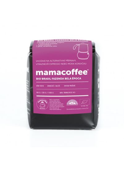 mamacoffee Brasil zrnková káva Bela Época 250 g - rum, nugát, sušené slivky