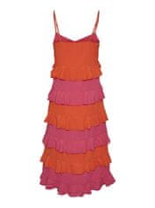 Dámske šaty YASCLARA Regular Fit 26032842 Mandarin Red (Veľkosť M)