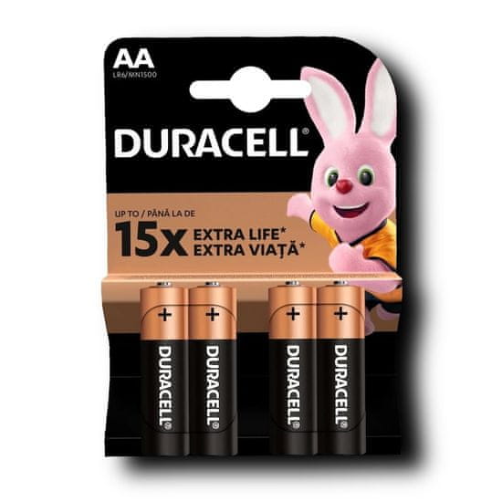 Duracell Alkalická batéria AA Duracell Basic 4x