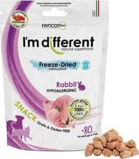 I’m different I´M DIFFERENT SNACK králík - mrazem sušený pamlsek, 40 g
