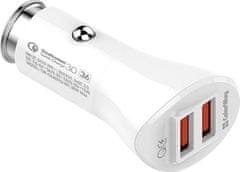 ColorWay 2x USB nabíječka do auta 36W/ Bílá