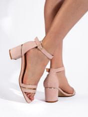 Amiatex Dámske sandále 108156 + Nadkolienky Gatta Calzino Strech, odtiene ružovej, 38
