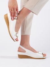 Amiatex Dámske sandále 108159 + Nadkolienky Gatta Calzino Strech, biele, 40