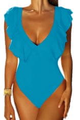 Self Dámske jednodielne plavky, svetlo modrá, XL
