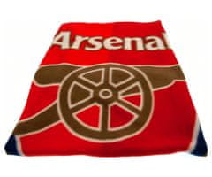 FAN SHOP SLOVAKIA Fleecová deka Arsenal FC, červená, 125x150 cm