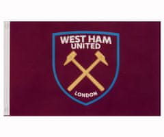 FAN SHOP SLOVAKIA Vlajka West Ham United FC, vínová, 152x91 cm