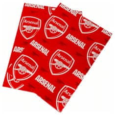 FAN SHOP SLOVAKIA Darčekový baliaci papier Arsenal FC, červeno-biely, 70x50 cm, 2ks