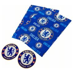 FAN SHOP SLOVAKIA Darčekový baliaci papier Chelsea FC, modrý, 70x50 cm, 2ks