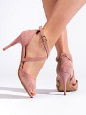 Amiatex Dámske sandále 108214 + Nadkolienky Gatta Calzino Strech, odtiene ružovej, 40