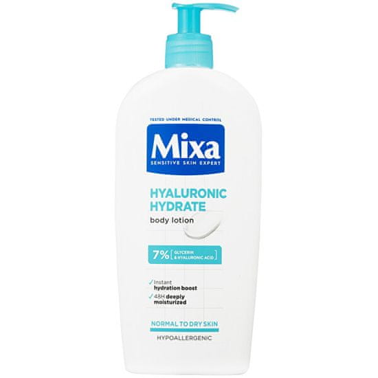 Mixa Ľahké hydratačné telové mlieko pre suchú a citlivú pokožku Hyalurogel (Intensive Hydrating Milk) 400
