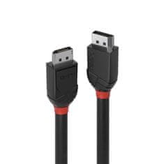 Lindy Kábel DisplayPort M/M 3m, 4K@60Hz, DP v1.2, 21.6Gbit/s, čierny, Black Line