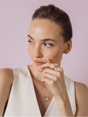 Preciosa Slušivý pozlátený náhrdelník s brúsenými krištáľmi Sugarheart Candy 2460Y00