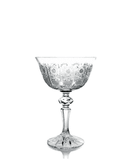Bohemia Crystal Brúsené poháre na šampanské Laura 12116/57001/180ml (set po 6ks)
