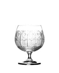 Bohemia Crystal Brúsené poháre na brandy a koňak Laura 12116/57001/250ml (set po 6ks)