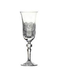 Bohemia Crystal Brúsené poháre na šampanské Laura 12116/57001/150ml (set po 6ks)