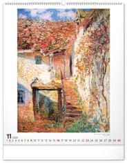 NOTIQUE Nástenný kalendár Claude Monet 2025, 48 x 56 cm