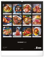 NOTIQUE Nástenný kalendár Gourmet 2025, 48 x 56 cm