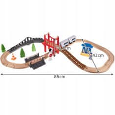 Northix Drevená železnica - 3,2 m 
