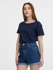 Orsay Tmavomodré dámske tričko s krátkym rukávom S