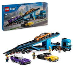 LEGO City 60408 Kamión na prepravu áut so športiakmi