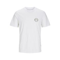 Jack&Jones Pánske tričko JORBUSHWICK Standard Fit 12262651 Bright White (Veľkosť L)