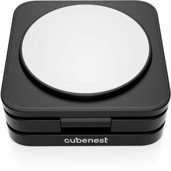 CubeNest 3v1 skládací bezdrátová magnetická nabíječka S312 Pro, čierna
