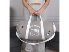 HELLO KITTY Šedá cestovná taška Hello Kitty, cestovná taška, objemná 50x25x25 cm 
