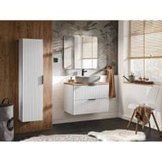 Kúpeľňová skrinka ADEL WHITE 80-01-B-1D - biela/biely mat