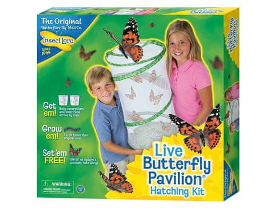 Insect Lore Motýlí pavilón (6-10 húsenice) - Butterfly Pavilion