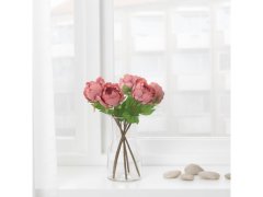 IKEA Umelá kvetina Pivonka tmavo ružová 30 cm