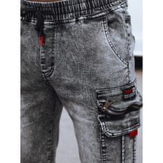 Dstreet Pánske bojové džínsové šortky MORAS čierne sx2416 M
