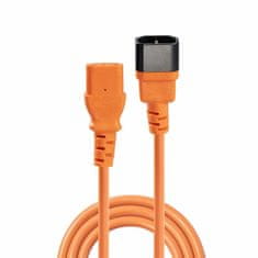 Lindy Kábel sieťový 230V predlžovací, C13 - C14, 2m, 0.75mm², 10A, oranžový