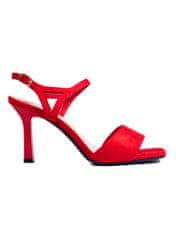 Amiatex Dámske sandále 108263 + Nadkolienky Gatta Calzino Strech, odtiene červenej, 37