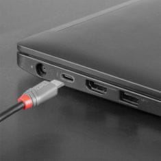 Lindy Kábel USB 2.0 Typ C CM/BM(2.0) 3m, High Speed,Anthra Line, čierny