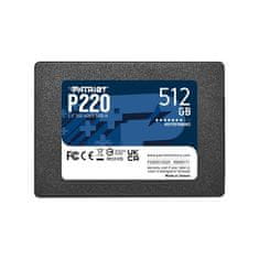 Patriot SSD disk P220 2,5" 512GB, SATA III